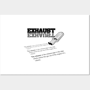 Car exhaust definiton Posters and Art